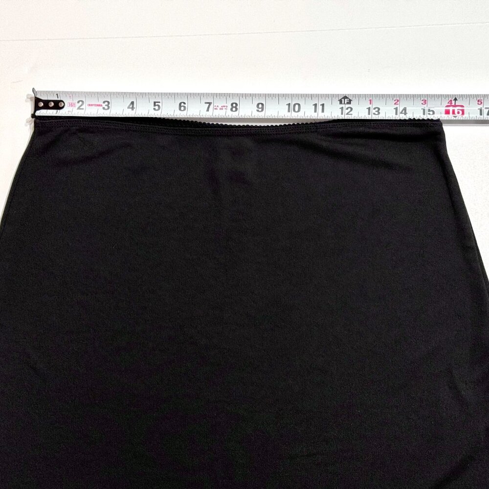 Vtg 90s Y2K Old Navy Stretch Pencil Skirt Witchy Whimsigoth Capsule Grunge Black - Picture 7 of 10